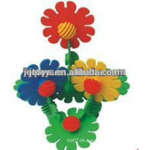 2016 Kinder Kunststoff Blume Form Block Spielzeug für den Verkauf